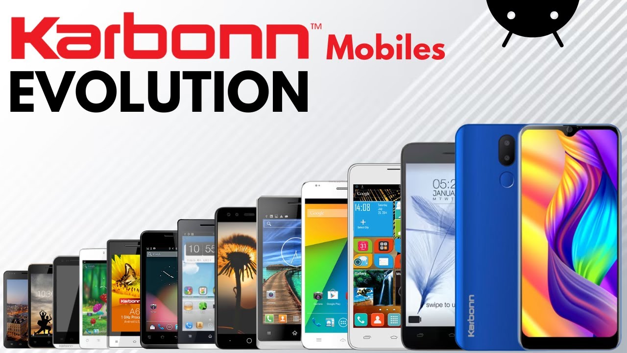KARBONN all phones Evolution 2012-2018