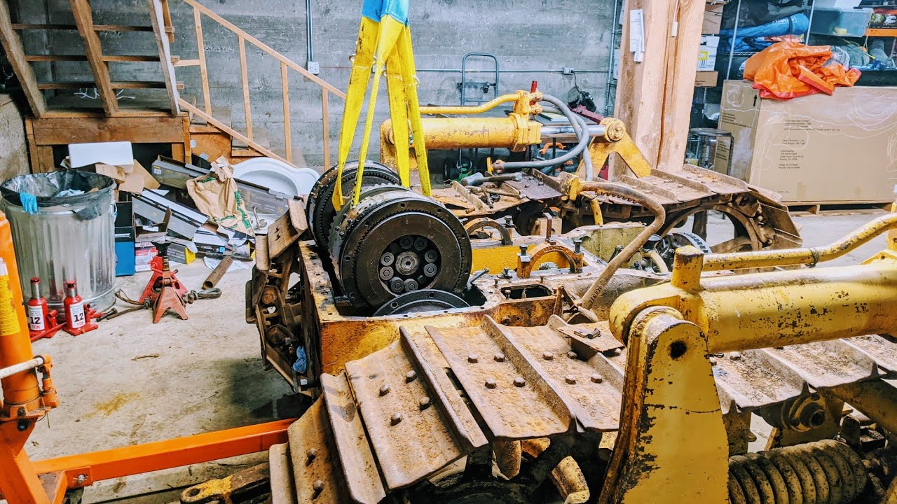 Removing frozen steering clutches and finding parts for a Cat D4