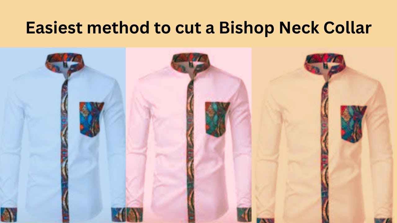 Perfect Bishop Collar Cutting | Easiest Method For Beginners | Shirtmaking