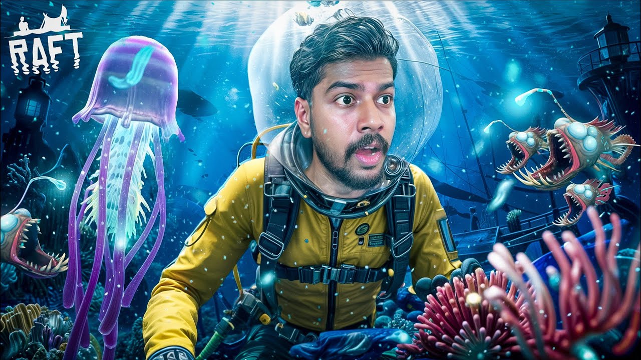 FINALLY FOUND A UNDERWATER CITY 😱!! Raft (Part 19)