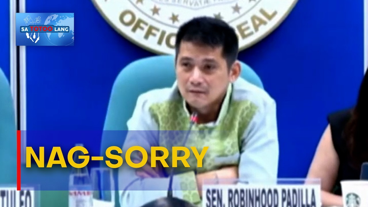 Sen. Robin Padilla, nag-sorry na pahayag na 