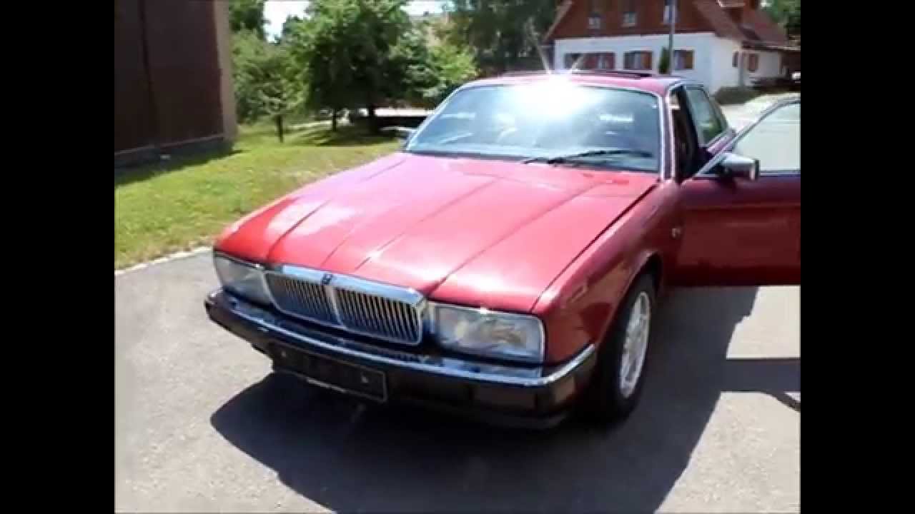 Red Jaguar XJ40 V6 Engine Cold Start