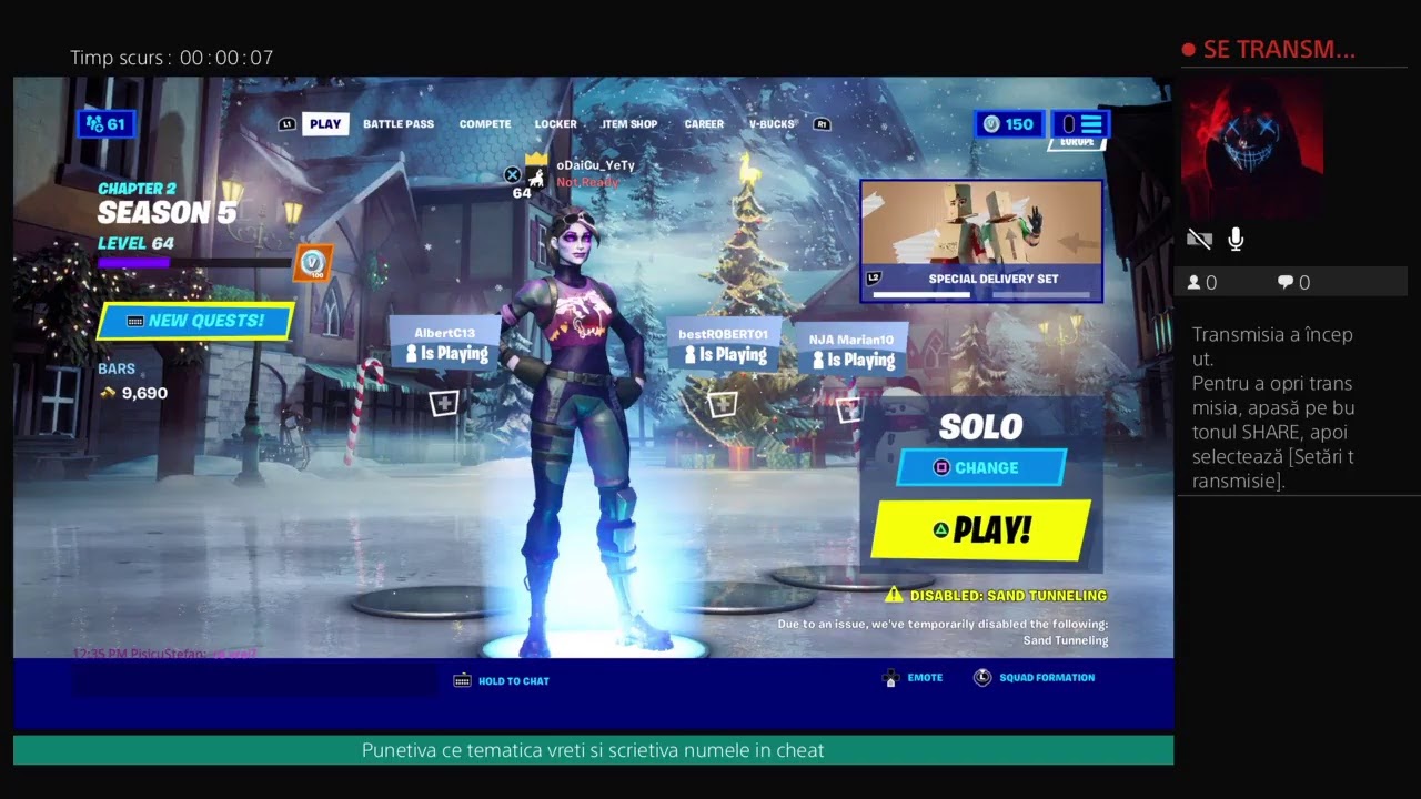 Fortnite live Bravo ai skin !