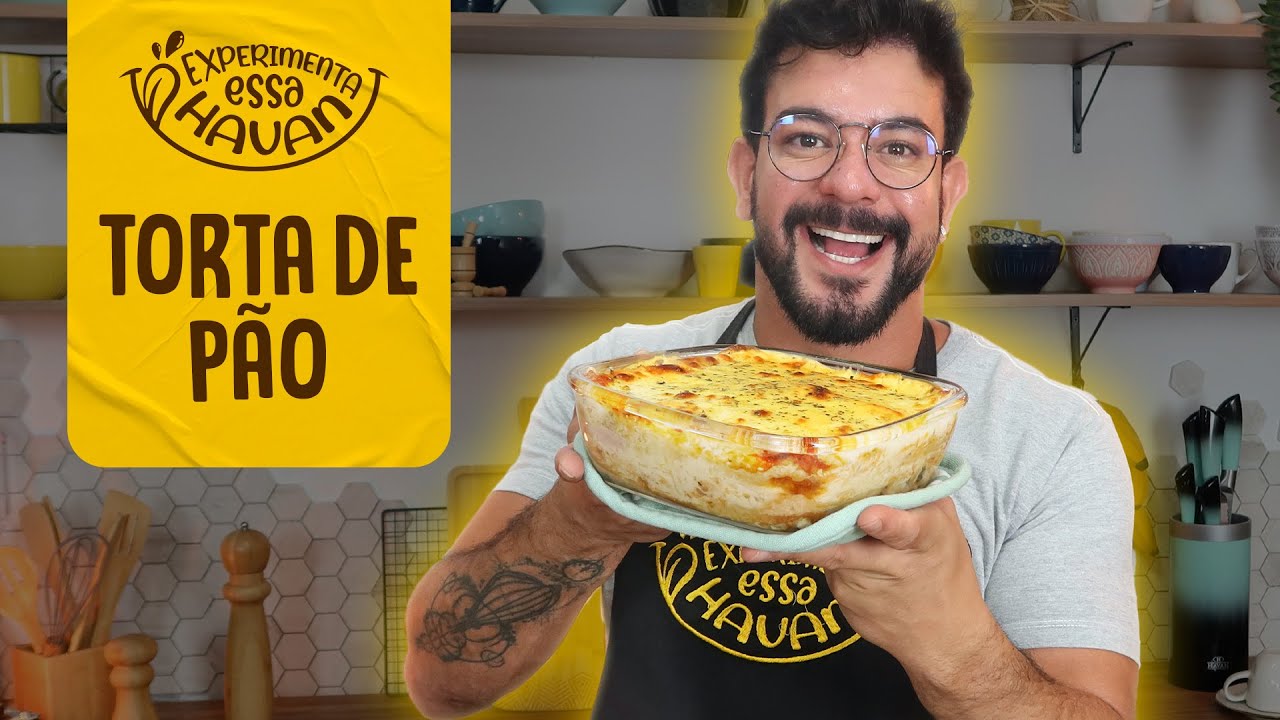 TORTA DE PÃO NO FORNO | LANCHE FÁCIL E RÁPIDO!