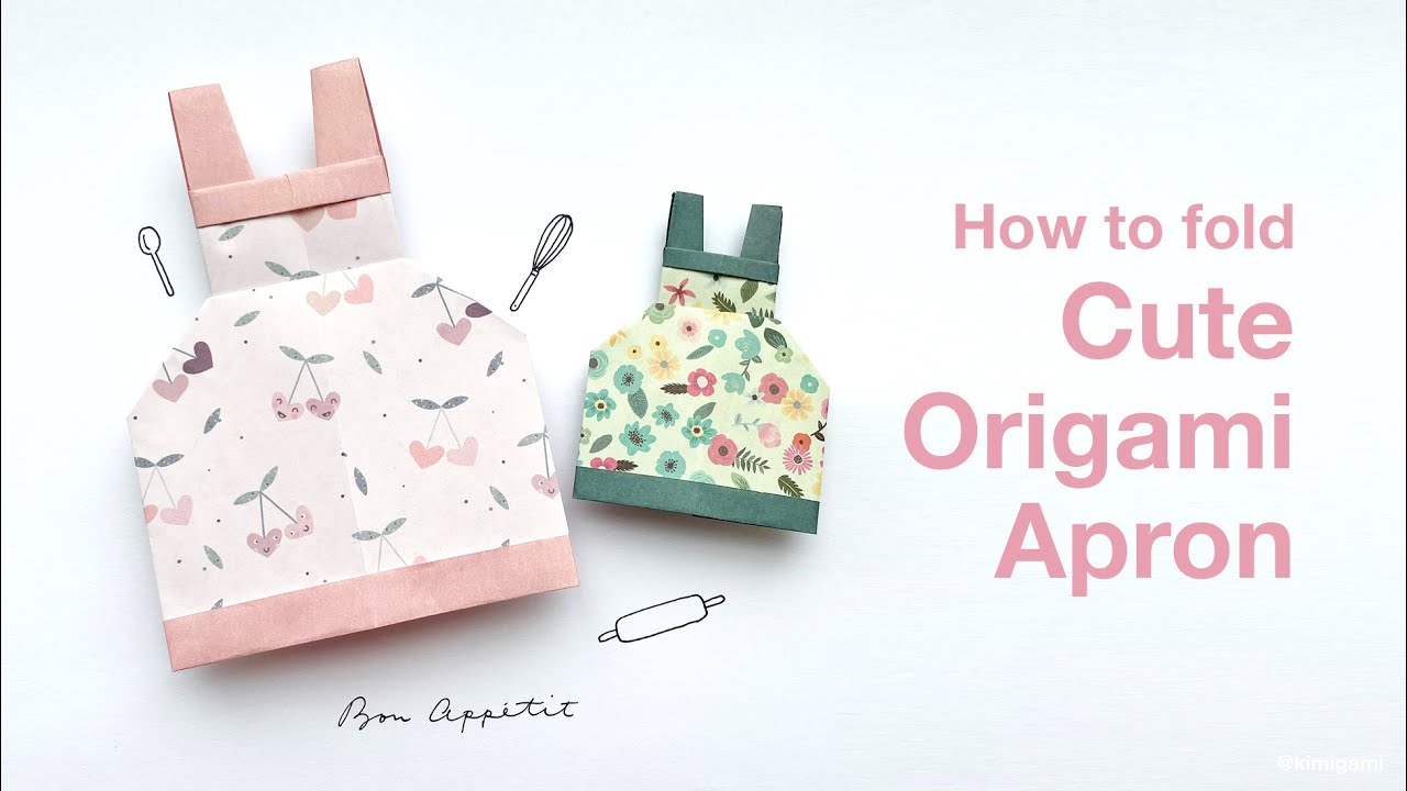 How to fold Cute Origami Dress Apron (Kimigami)