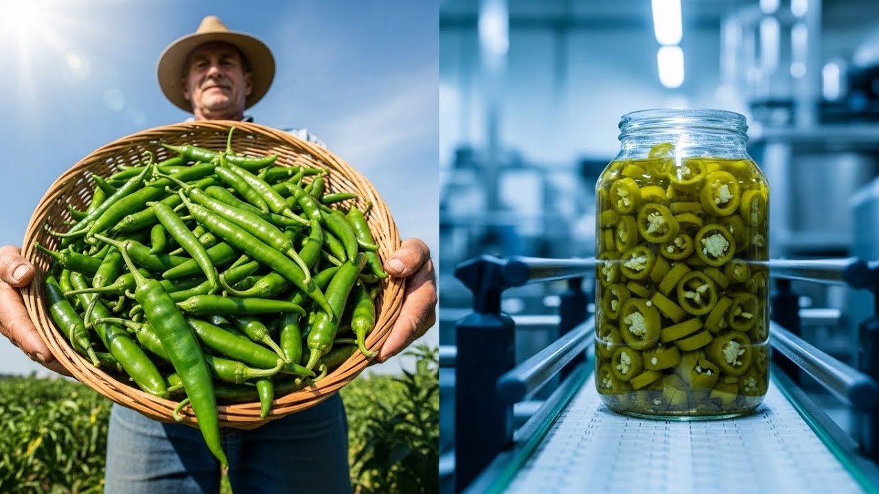 How It's Made: Green Chili Peppers | Farming to Factory Process & Cultivation Documentary