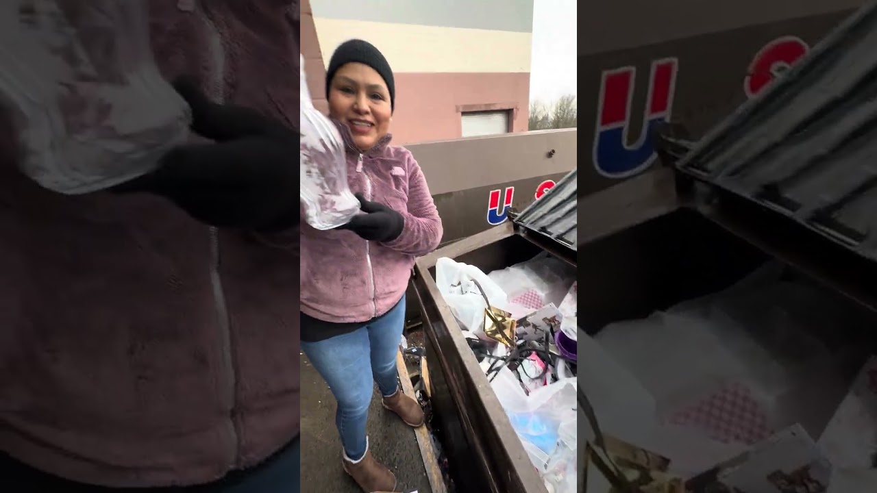 🛑Dumpster Diving zapatos Nuevos de Marca😱😳#dumpsterdiving #loquetiranenusa 