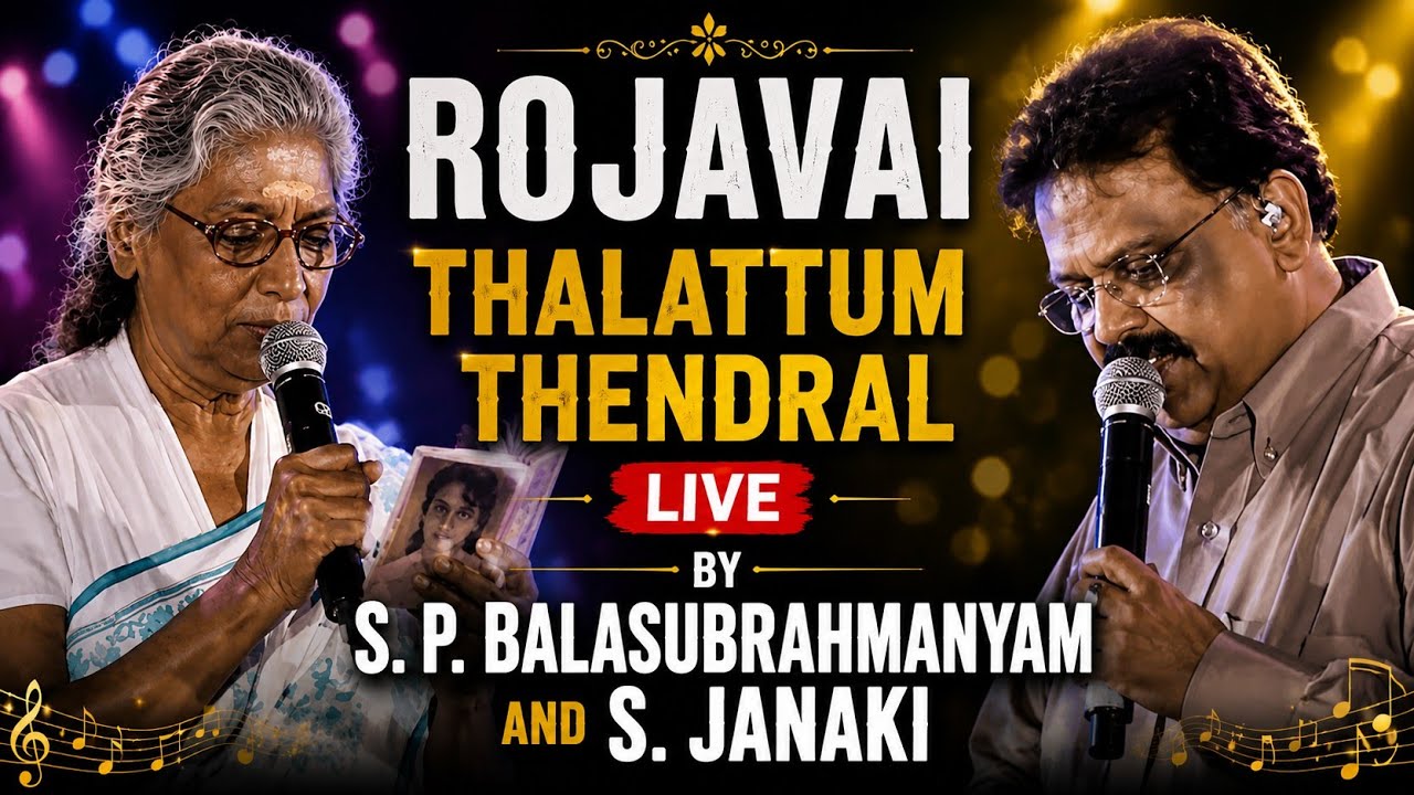 Rojavai Thalattum Thendral live by S. P. Balasubrahmanyam and S. Janaki || Tamil