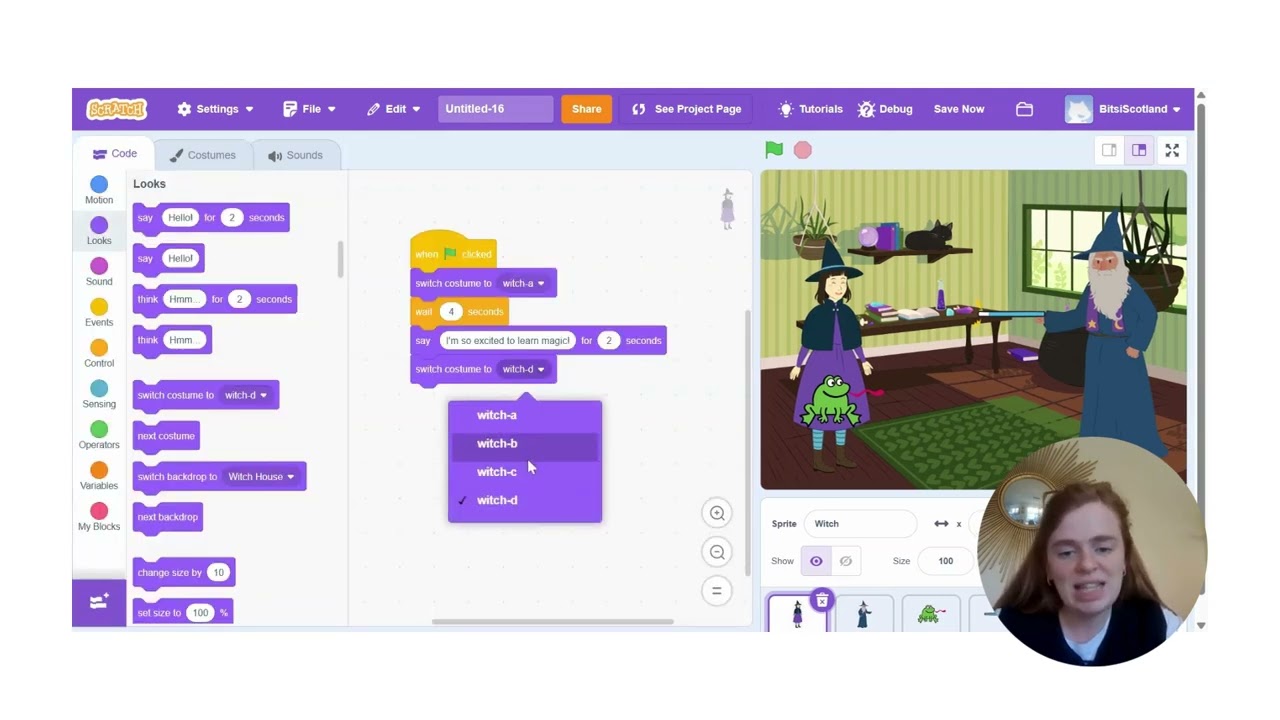 Magic School Story Scratch