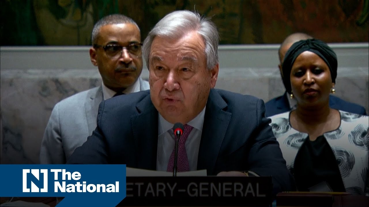 Antonio Guterres urges restraint after Iran strike on Israel