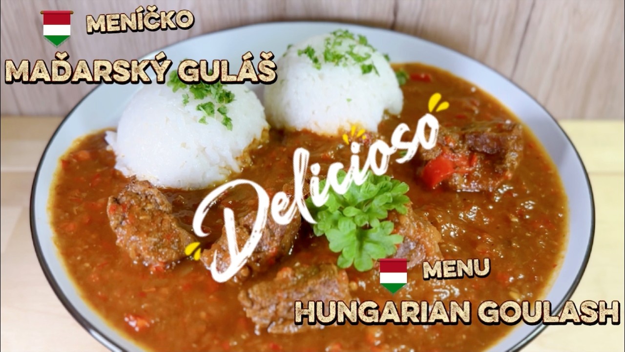 67. Díl.   Maďarský guláš - Hungarian goulash, English subtitles, English recipe