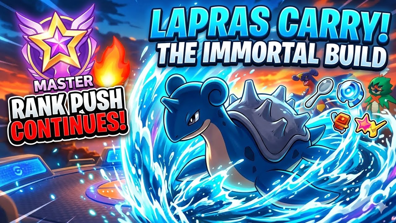 “Episode 10: Lapras Ranked Gameplay 🏆 | Pokémon Unite”#pokemon #pokemonunite #roadtomaster #gaming 