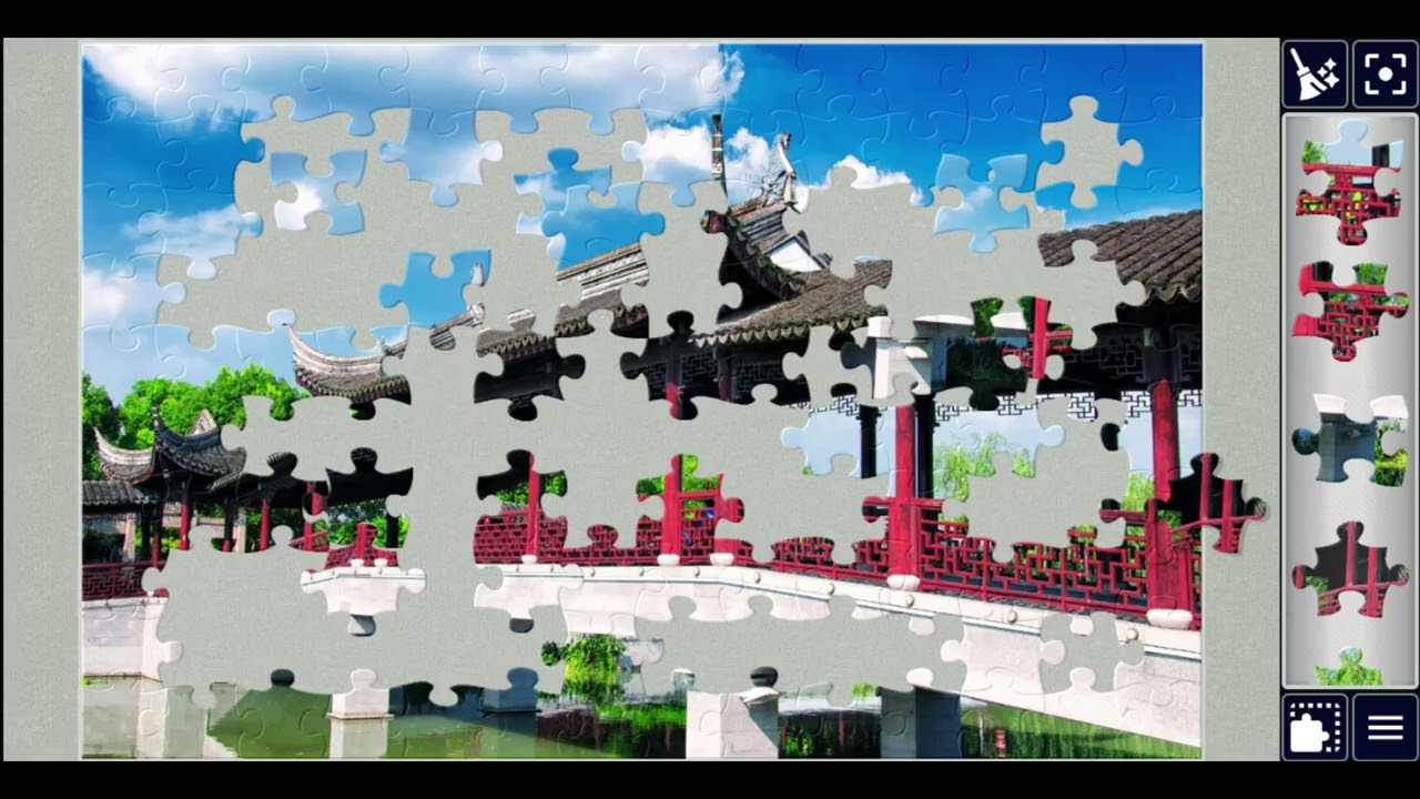 Classical Chinese Garden Bridge🎉🥰💞jigsawpuzzle🧩🧩//#viralvideo #videos @jigsawpuzzle667 