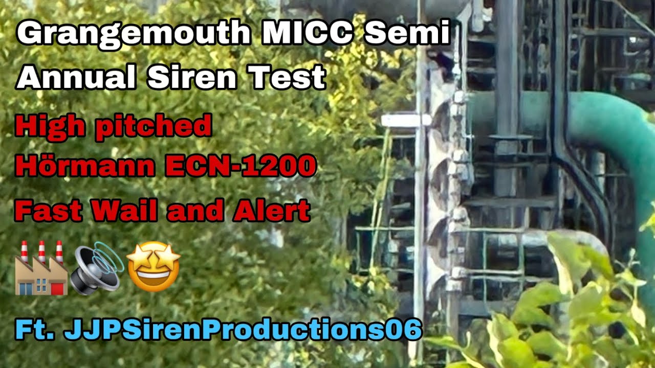 Grangemouth MICC Sirens - (High Pitched) Hörmann ECN-1200, Fast Wail and Alert! 🏭🔊🤩 [READ DESC]