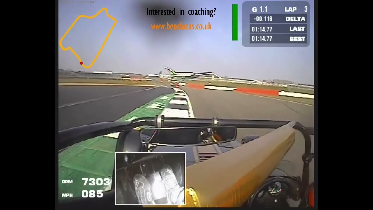 Ben Clucas Driving a Caterham 310R Car Around Silverstone International Circuit