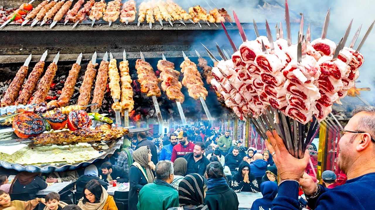 Tehran's BUSIEST Kebab Shop: 10,000+ Kebabs Daily! 🍢🔥| Fresh Bread, Koobideh & More