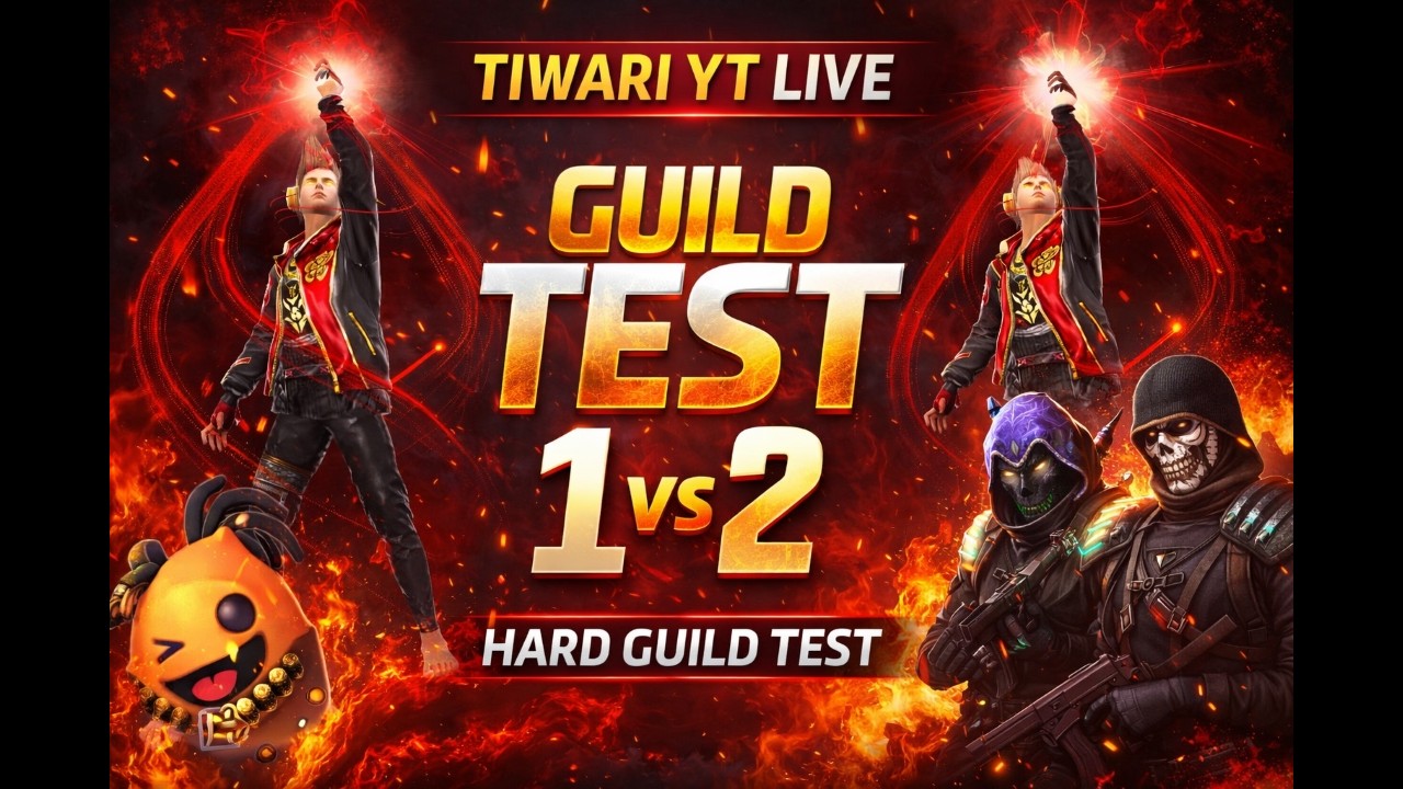 FF LIVE GUILD TEST 1 VS 2 | ROAD TO 10K ON LIVE | LIIVE  GUILD TESTING #shorts #live #gameplay