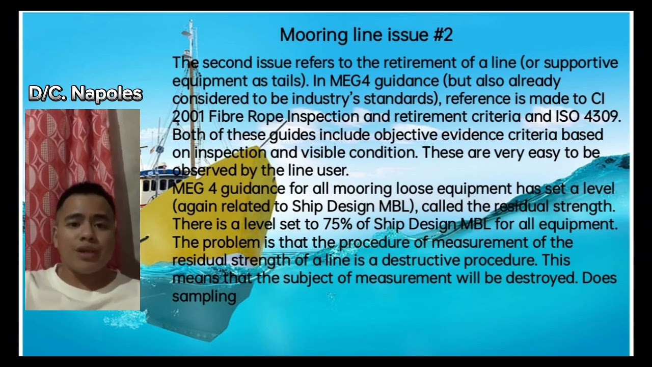 Group5 - OCIMF MEG 4 REVIEW: MOORING LINES ISSUES IN THE SPOTLIGHT
