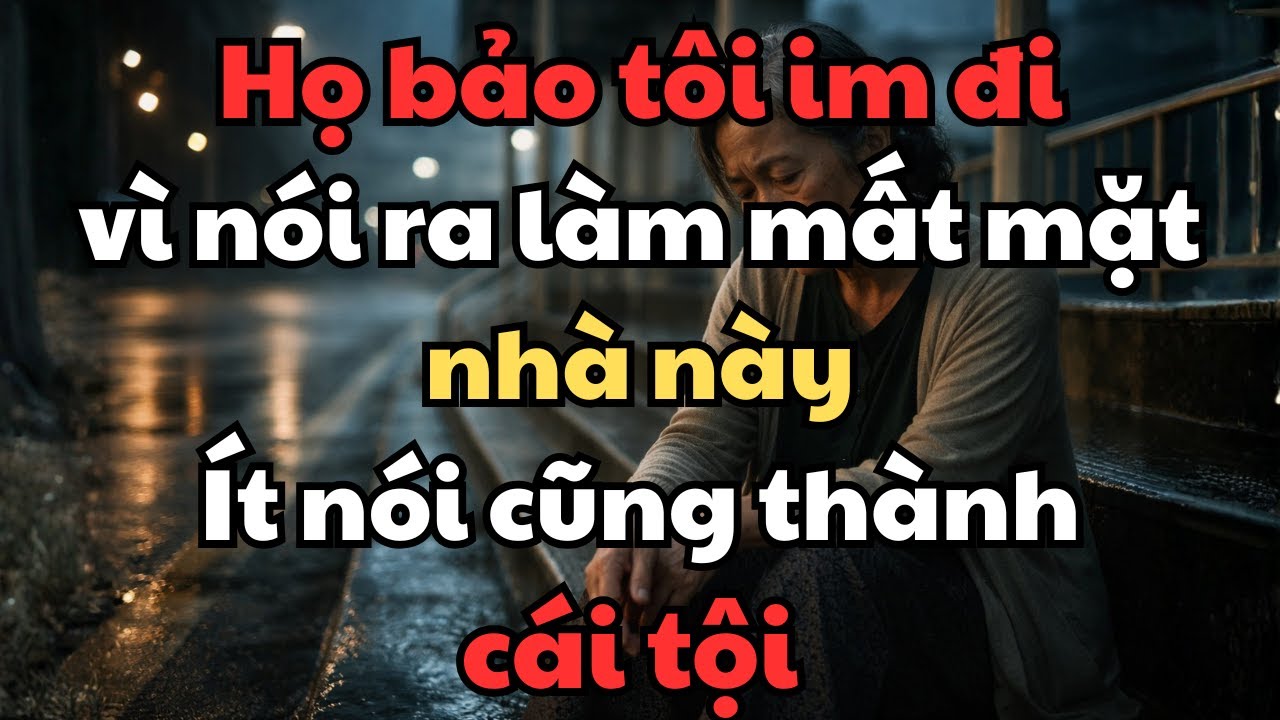Họ bảo tôi im đi vì nói ra làm mất mặt nhà này Ít nói cũng thành cái tội