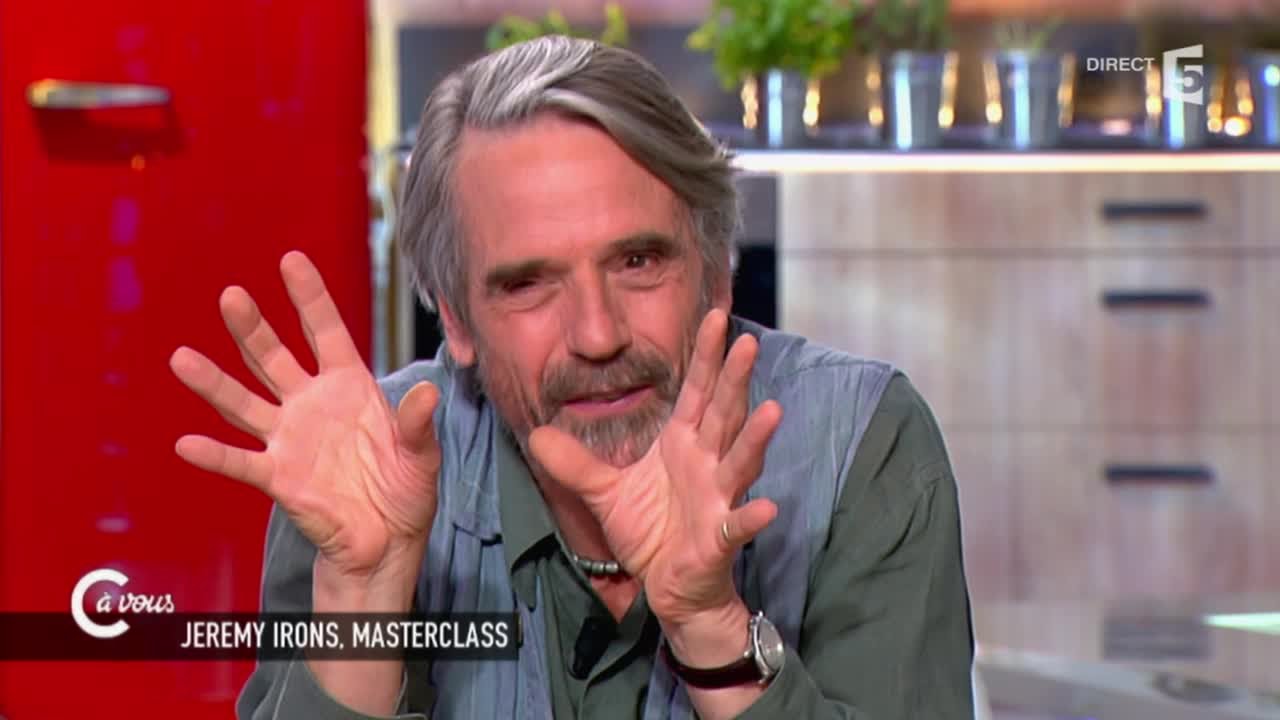 Jeremy Irons : le match France - Angleterre - C à vous - 11/06/2015