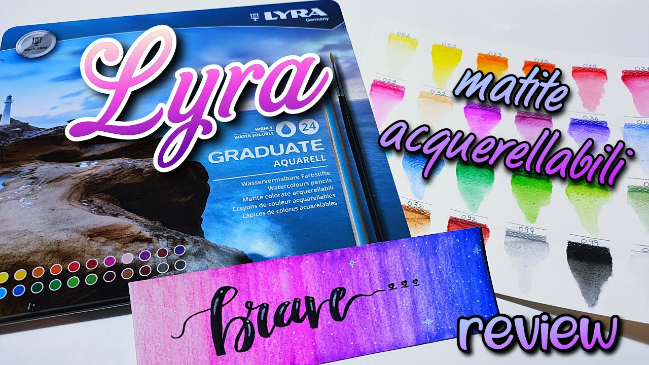 LYRA GRADUATE AQUARELL Pencils ❃ Recensione Matite Colorate Acquerellabili | REVIEW & SWATCHES