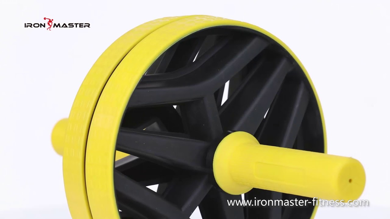 Core Ab Roller Wheel with 2 Configurable Wheels and Non-Slip Handles