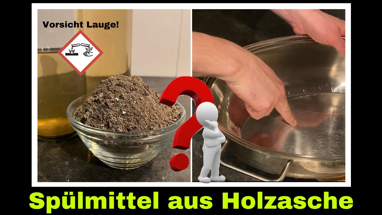 Sp&uuml;lmittel aus Asche | Aschelauge f&uuml;rs Geschirr | Selbstversorgung: Holzasche