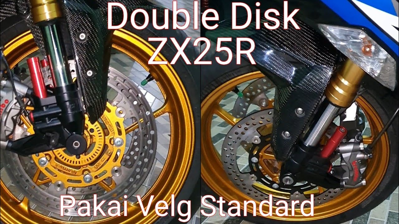 Double Disk | Bottom Shock | Caliper Dan Master ReM Brembo | Tabung Lightech|pake velg standar ZX25R