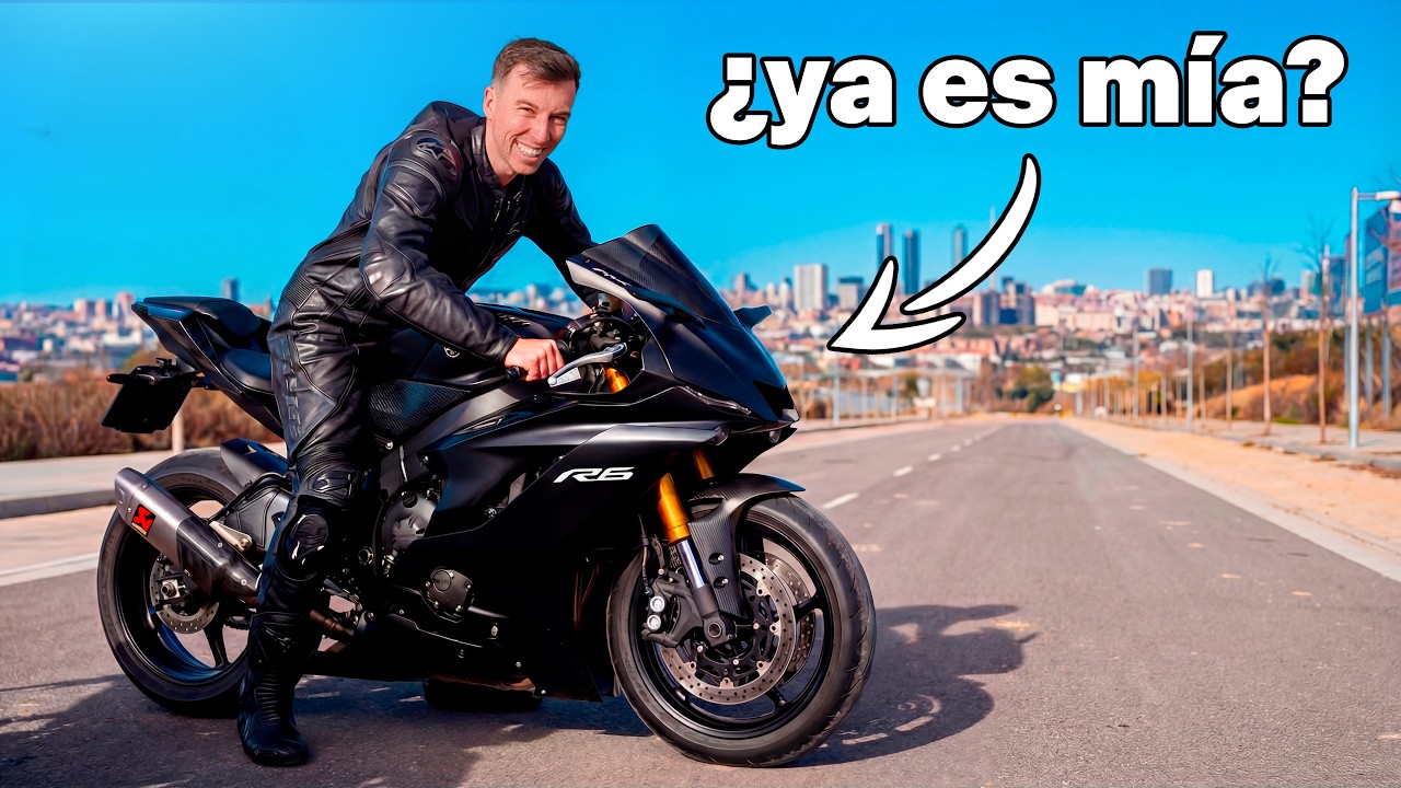 A FUEGOOO!! MI PRIMER V&Iacute;DEO con la YAMAHA R6 en CALLE