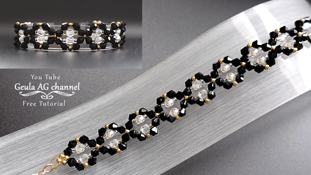 Crystal and Bicone Beads Bracelet DIY Beaded Bracelet