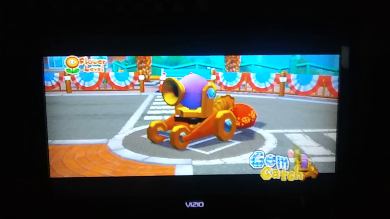 Mario Super Sluggers Gem Catch with Yellow Magikoopa (Flower Level)