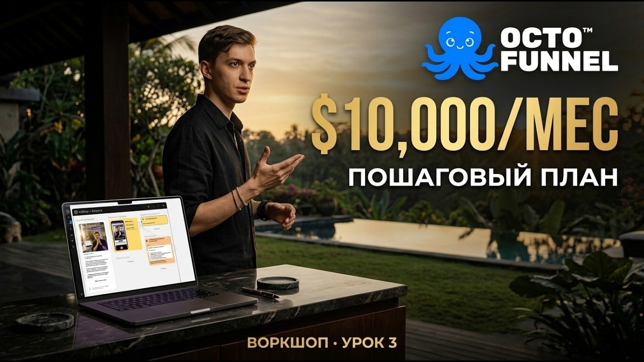 Путь к $10,000/мес: продажи воронок с ИИ