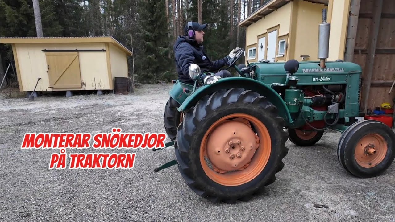 Montering av sn&ouml;kedjor & sn&ouml;blad p&aring; BM Victor