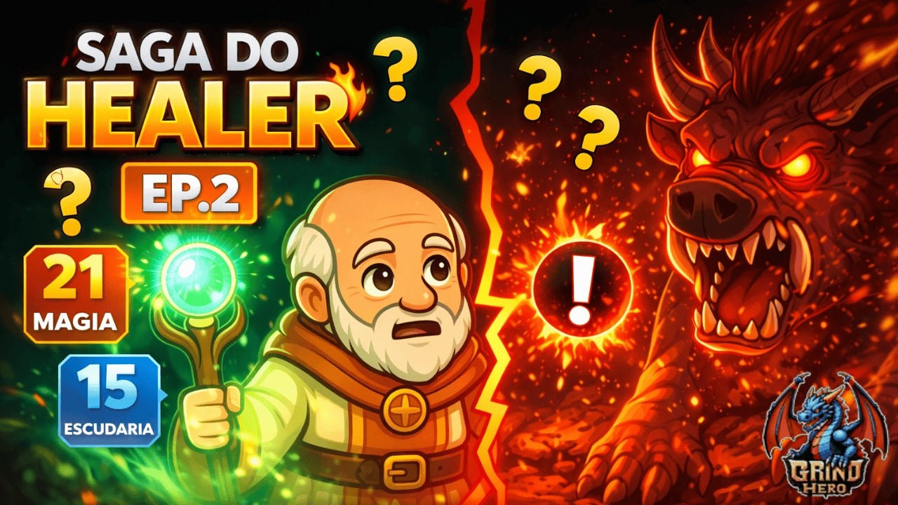 SAGA DO HEALER 🔥 EP.1 | QUAL É A MELHOR HUNT PARA LVL 10? 🏋️‍♂️ 🟠#grindhero
