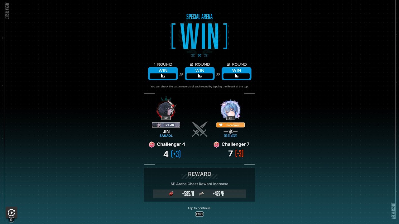 Goddess of Victory: Nikke | SP Arena PvP C4 vs C7 | (1/3)