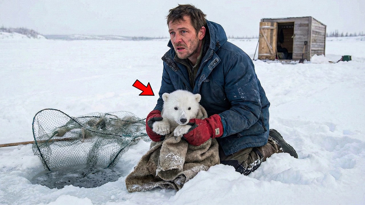 A Man Discovered A Freezing Polar Bear Cub On His Way To Check Fishnets | Emotional Animal Stories