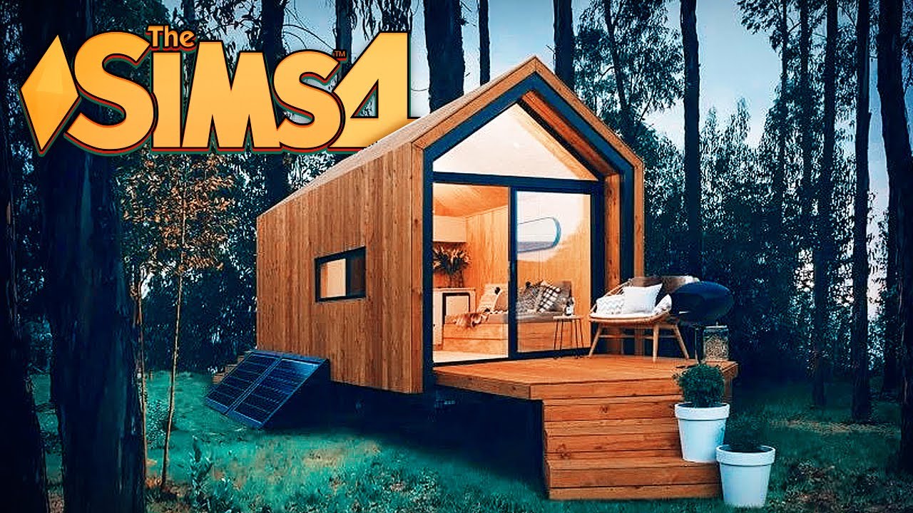 СТРОИМ КРОШЕЧНЫЙ ДОМИК В ЛЕСУ В СИМС 4!  - The Sims 4 House Build