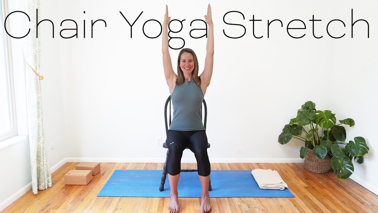 20 Minute Yoga - Chair Yoga Stretch - 4K Video #yogaforbeginners #chairyoga #stretch