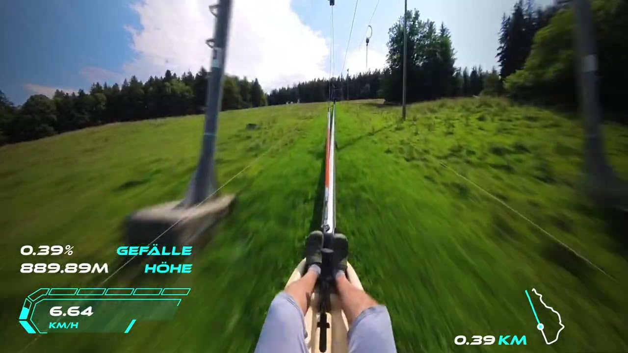 Sommerrodelbahn Tegernsee Oedbergflitzer 4K POV Onride Adrenaline Rush