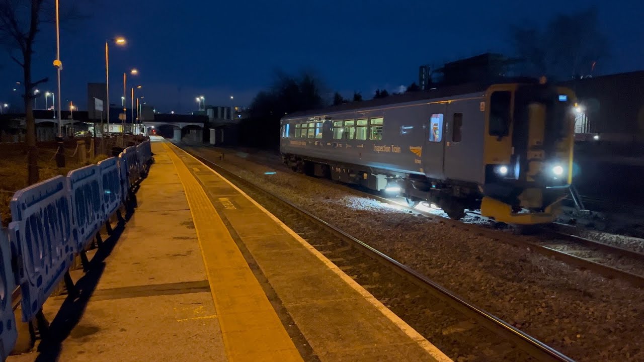 Trains at Burton 20/1/26 including 66s and 153s