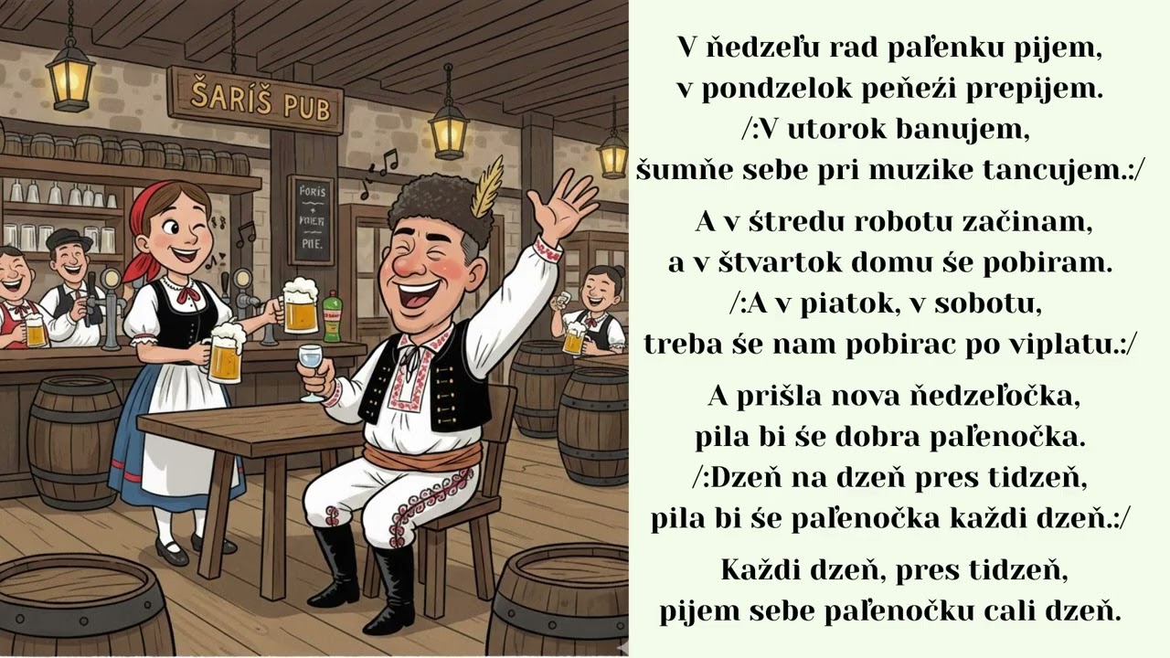 ĽUBOSLAV JUROVČAK   Muzikanci Raslavicke, V nedzeľu rad paľenku pijem, ľudová, VIDEOROHAL