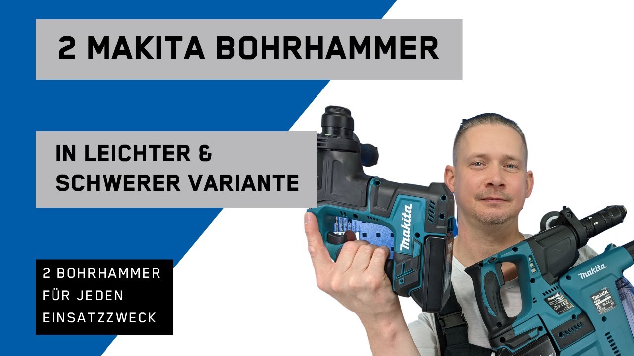 MAKITA Bohrhammer in zwei Größen - DHR171Z & DHR243Z im direkten Vergleich der 18 V Akku Serie