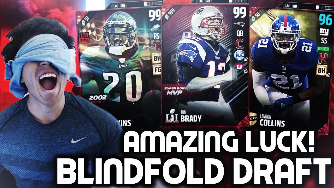 AMAZING BLINDFOLD DRAFT!? PERFECT PICKS! MADDEN 17 DRAFT CHAMPIONS