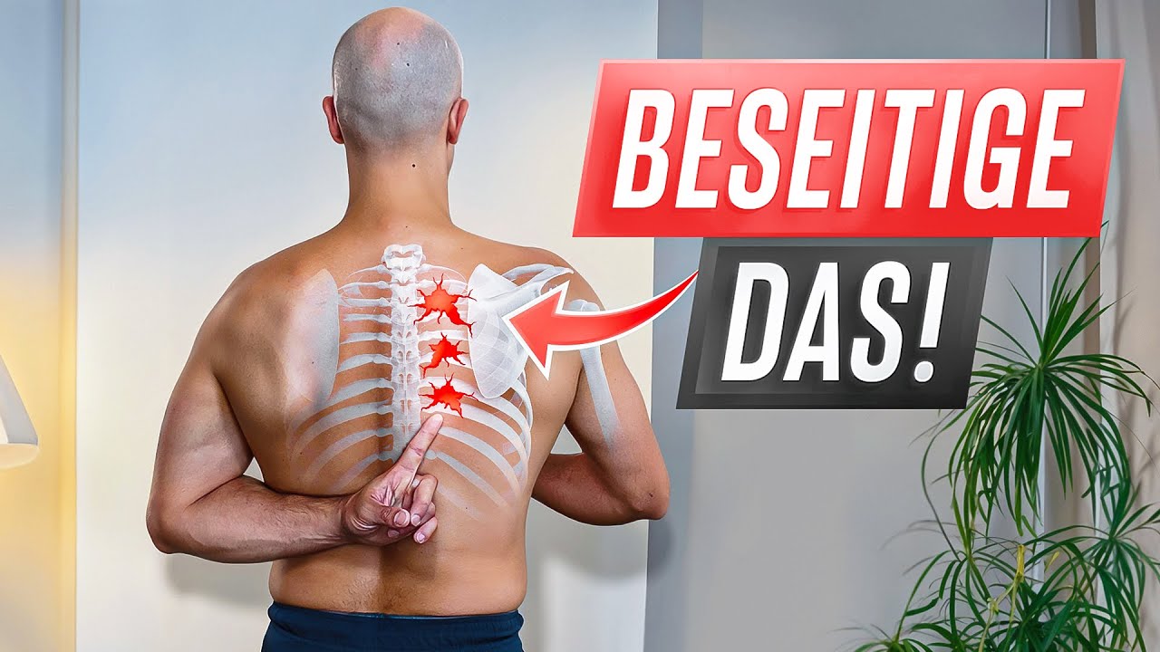 So wirst du Schulterblattverspannungen auf der rechten Seite los! (weniger als 10min)