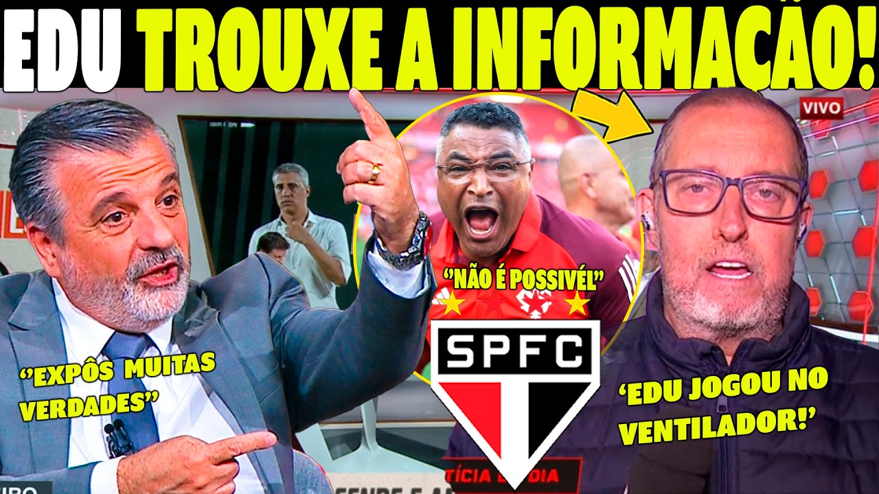 AGORAA!! NOITE AGITADA NO SPFC!! EDUARDO AFONSO TROUXE A INFORMAÇÃO DO SÃSO PAULO HOJE!