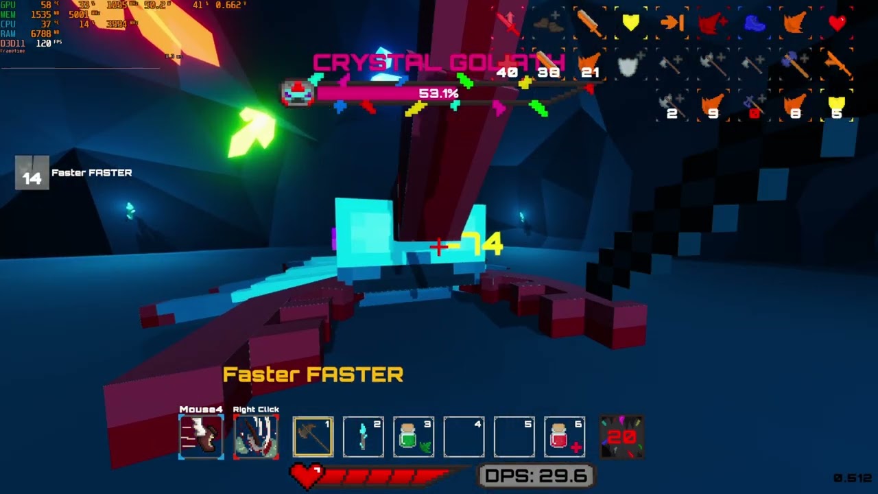 Cave Crawlers | Crystal Goliath Boss Normal Difficulty