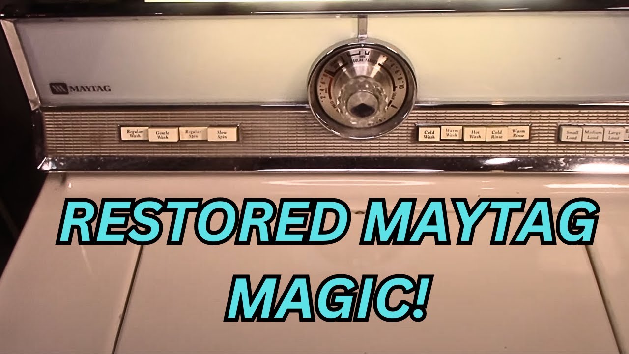 Полная стирка: восстановленные рабочие брюки Maytag Washer 1978 года