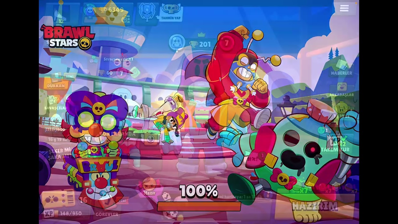 Yaman‘la birlikte ama Yaman’ın sesi gelmiyor Brawl Stars oynuyoruz￼