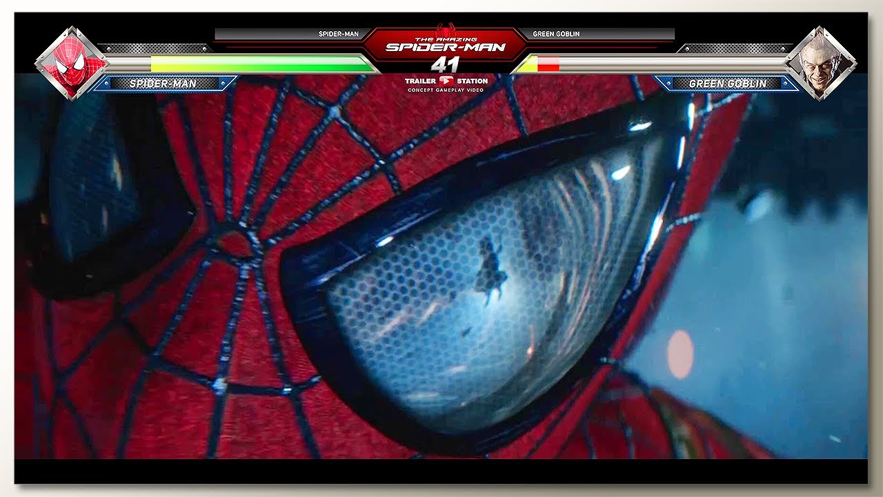 Spider-Man vs Green Goblin with Healthbars