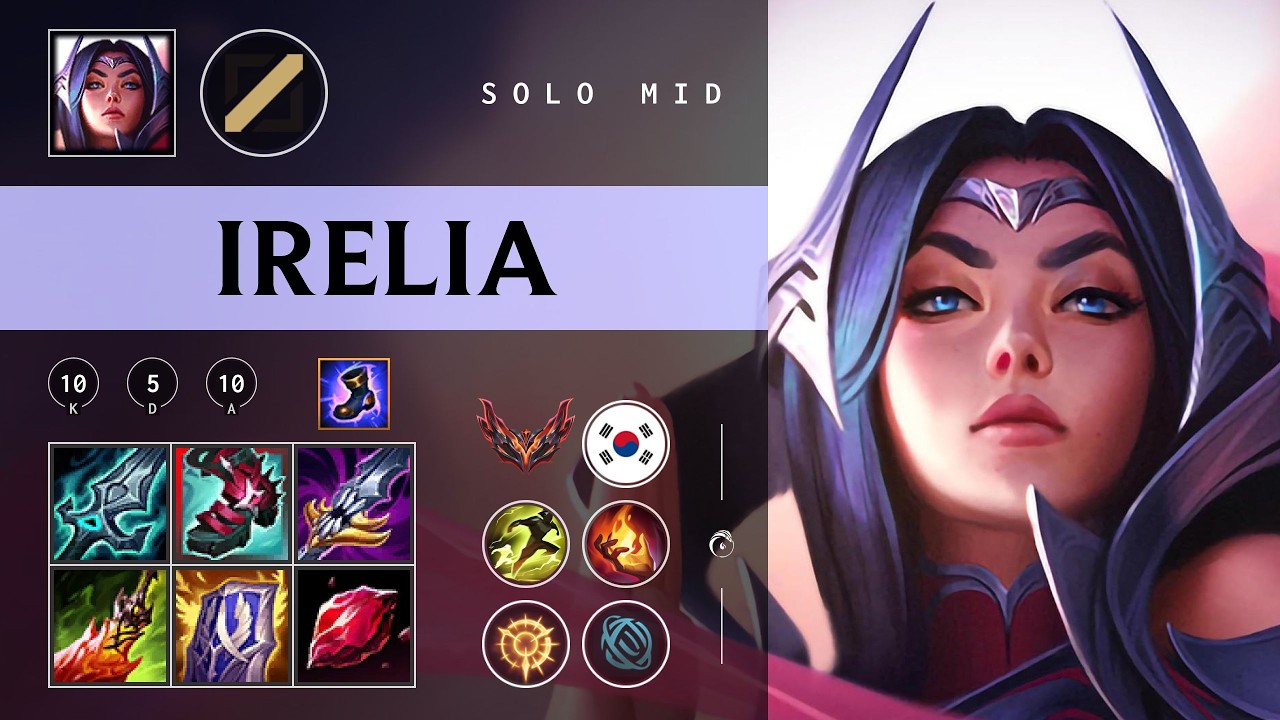 Irelia Mid vs Taliyah - KR Grandmaster Patch 26.05